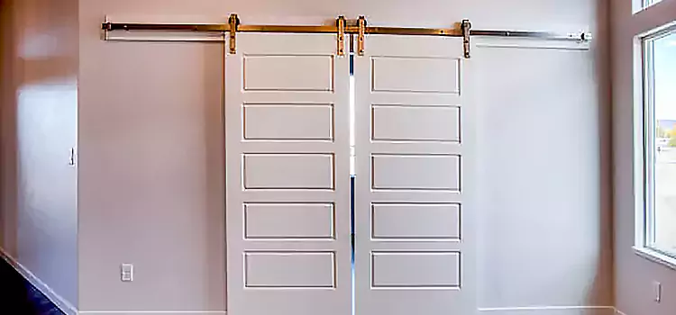 Glass Barn Door with Installation Hardware Kit East Ridge