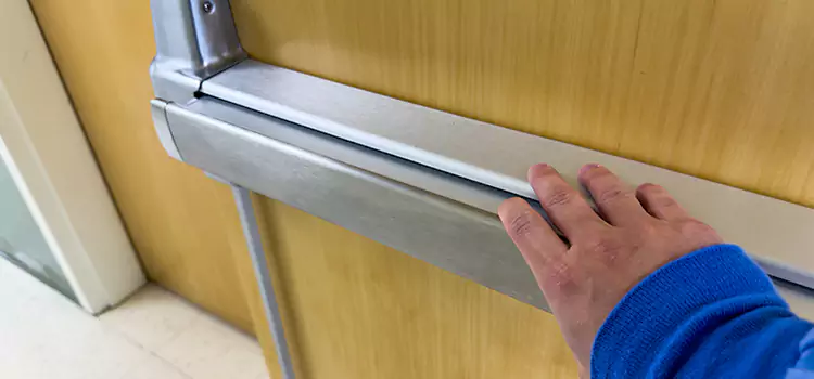 Installing a Push Bar on a Door East Ridge